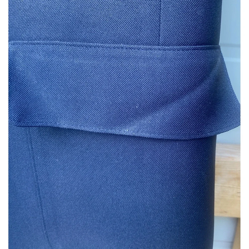 VTG Levi's‎ Action Suit Blazer Men's 44R Navy Blue Polyester Jacket Sport Coat